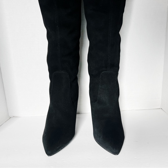 NINA WOMEN'S DECORATED SYNTHETIC SUEDE ROCKLIN OVER THE KNEE BOOTS - Picture 14 of 16